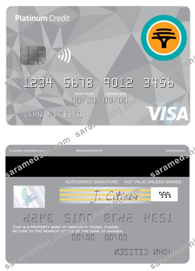 Namibia First National Bank platinum credit visa card